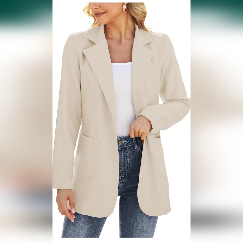 Dazosue Women's Open Front Blazer